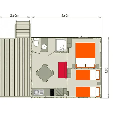 Ras L'bol Kamp alanı Olmeto (Corsica)