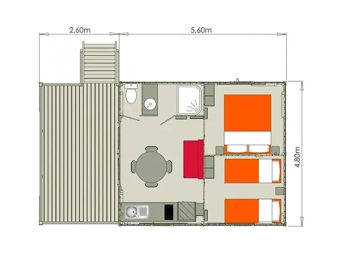 Ras L'bol Kamp alanı Olmeto (Corsica)